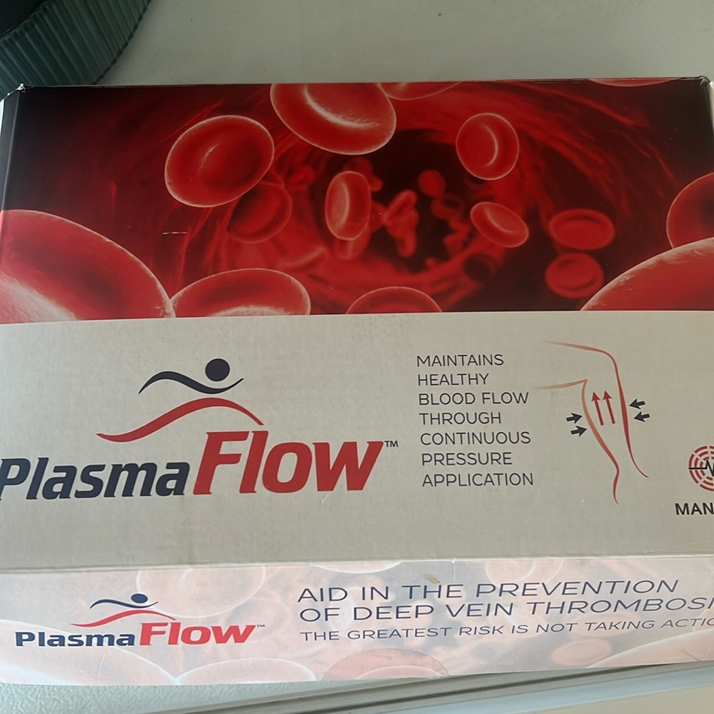 PLASMA FLOW DVT PREVENTION Medical device to prevent clots & help w compression